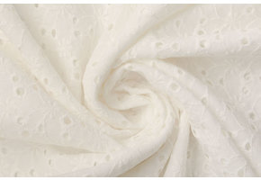 Stickerei Baumwoll Cato Creme