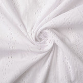 Broderie Katoen Lena Wit