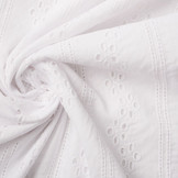 Embroidery Cotton Lena White