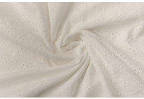 Broderie Katoen Esmee Creme