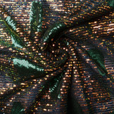 Sequins on Mesh Feather Green