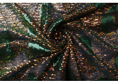 Sequins on Mesh Feather Green