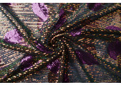 Sequins on Mesh Feather Purple