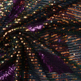Sequins on Mesh Feather Purple