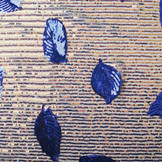 Sequins on Mesh Feather Blue