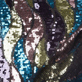 Sequins on Mesh Wave