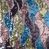 Sequins on Mesh Wave
