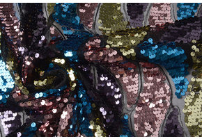 Sequins on Mesh Wave