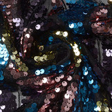 Pailletten auf Netz Welle