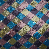 Sequins on Mesh Checks