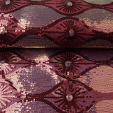 Sequins on Mesh Rothela Bordeaux