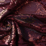 Sequins on Mesh Rothela Bordeaux
