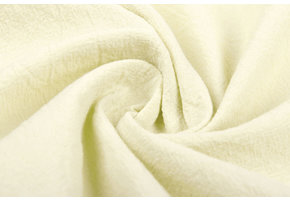 100% Gewassen Katoen Licht Pastel Geel