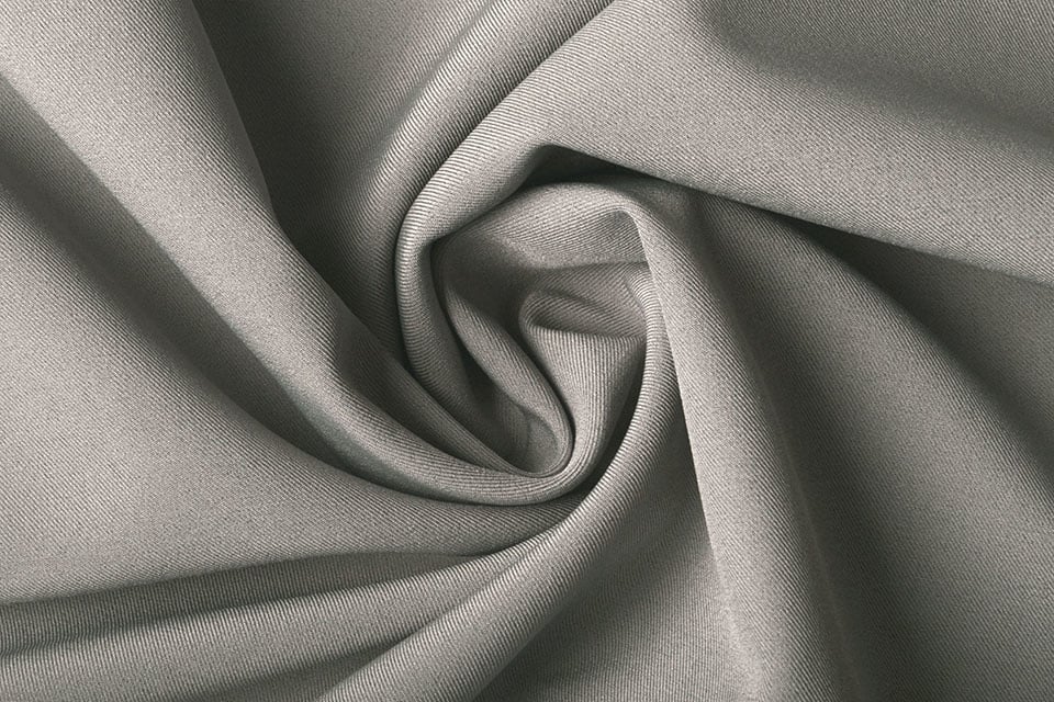 Fine stretch cotton twill fabric antracite