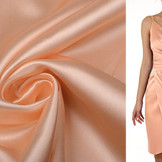 Stretch Satin Pfirsich