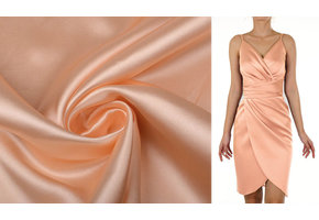 Stretch Satin Peach