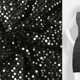 Sequins on Lurex Joni Black