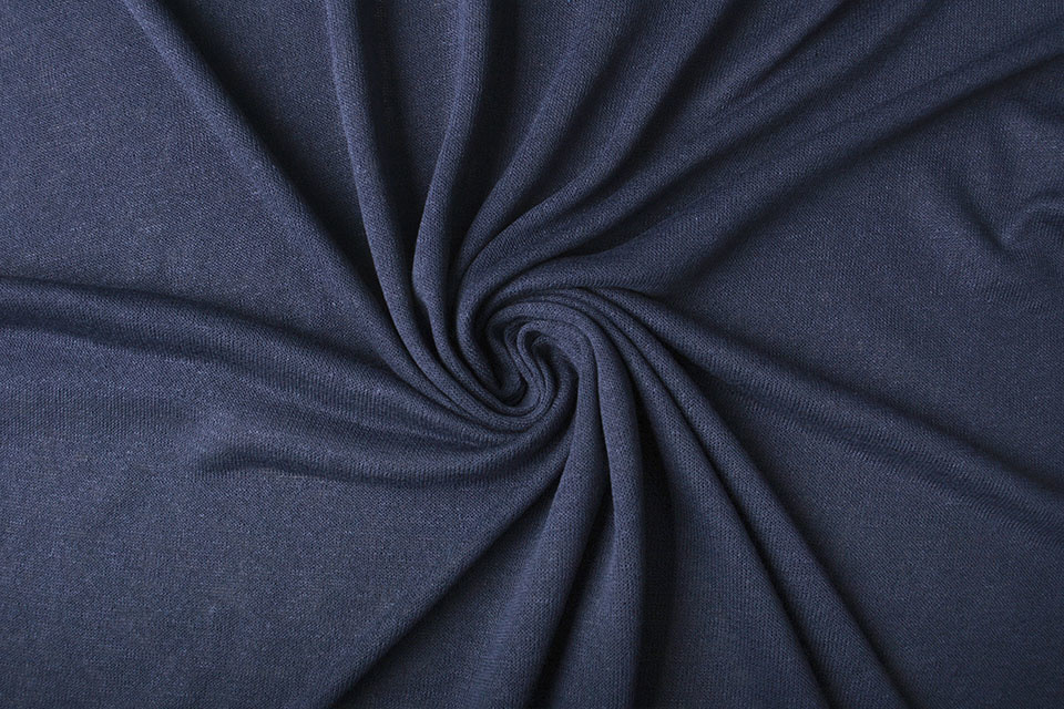 Voile Jersey Navy Blue - YES Fabrics