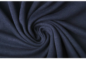 Voile Jersey Marine Blauw