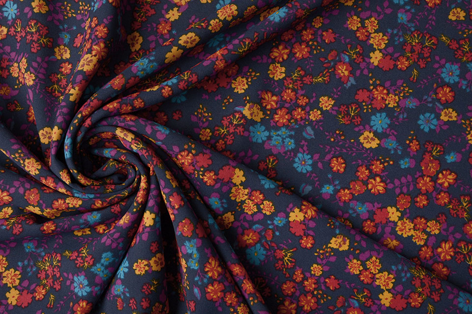 Fijne Crêpe Viola Multi 2
