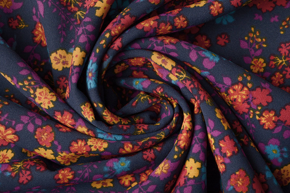 Fine Crêpe Viola Multi 2