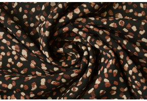 Fijne Crêpe Pebbel Zwart