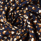 Feiner Crêpe Pebbel Marineblau