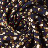 Fijne Crêpe Pebbel Marine Blauw