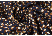 Fine Crêpe Pebbel Navy Blue