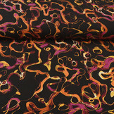 Feiner Crêpe Mistari Fuchsia