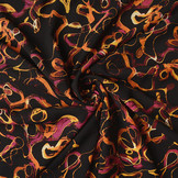 Fijne Crêpe Mistari Fuchsia