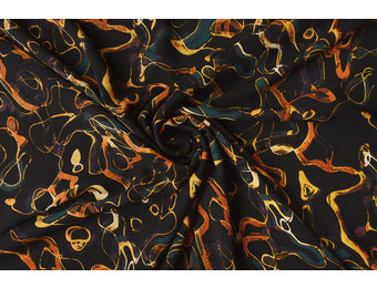 Fijne Crêpe Mistari Smaragdgroen