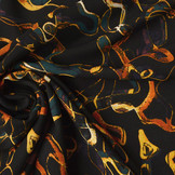 Feiner Crêpe Mistari Smaragdgrün