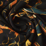 Feiner Crêpe Mistari Smaragdgrün