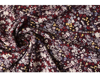 Fine Crêpe Fleurs Multi 2