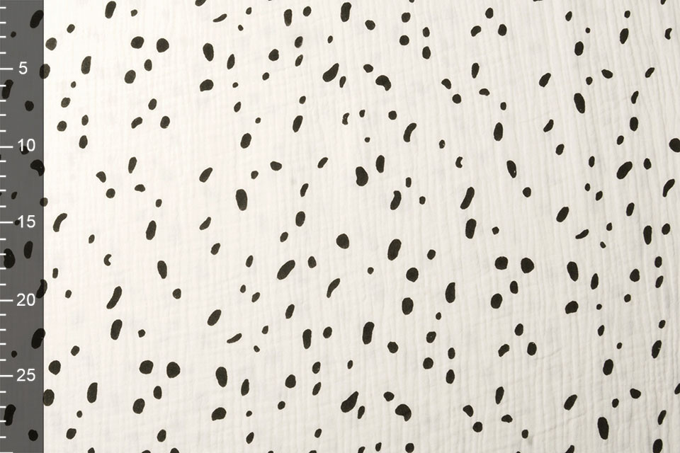Baumwoll Musselin Stoff Dalmatinisches Off-White