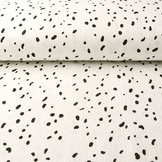 Baumwoll Musselin Stoff Dalmatinisches Off-White
