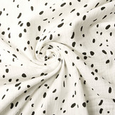 Baumwoll Musselin Stoff Dalmatinisches Off-White