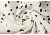 Baumwoll Musselin Stoff Dalmatinisches Off-White