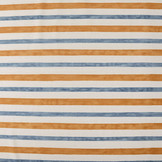 Digital  Cotton Jersey  Stripes Blue Orange