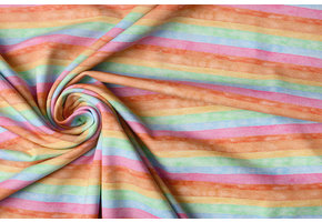 Organic Cotton Jersey  Stripes Multicolor 2