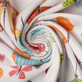 Digital Cotton Jersey Kleurrijke Vlinders