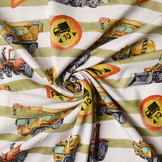 Digital Cotton Jersey Werkverkeer Groen