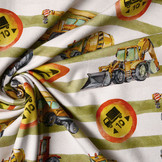 Digital Cotton Jersey Werkverkeer Groen