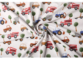 Digital  Cotton Jersey Auto White