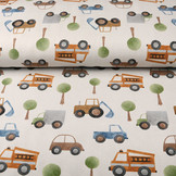 Digital  Cotton Jersey Auto Grey