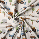 Digital  Cotton Jersey Auto Grey