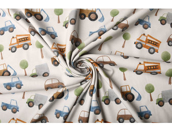 Digital Cotton Jersey Auto Grey