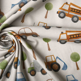 Digital  Cotton Jersey Auto Grey