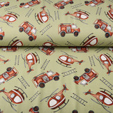 Digital Cotton Jersey Brandweer Groen